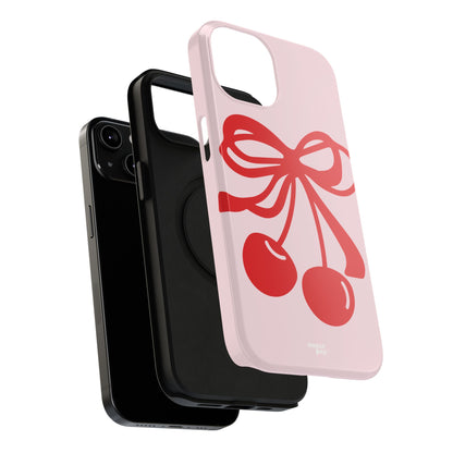 Cherry Bow Impact-Resistant Phone Case