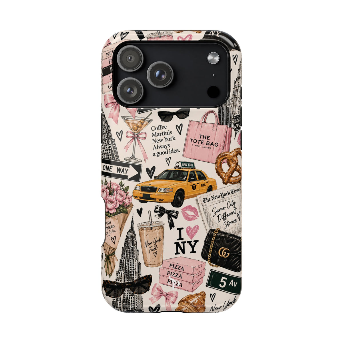 Pink New York Magnetic Phone Case