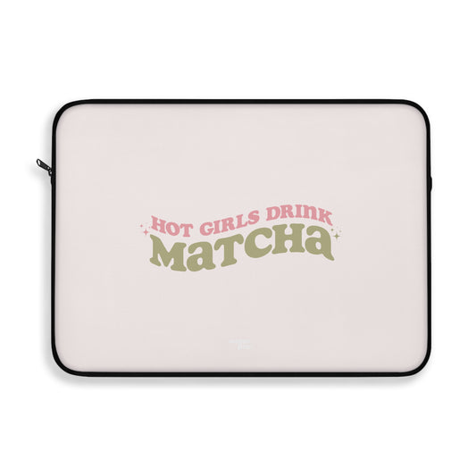 Hot Girls Drink Matcha Laptop Sleeve