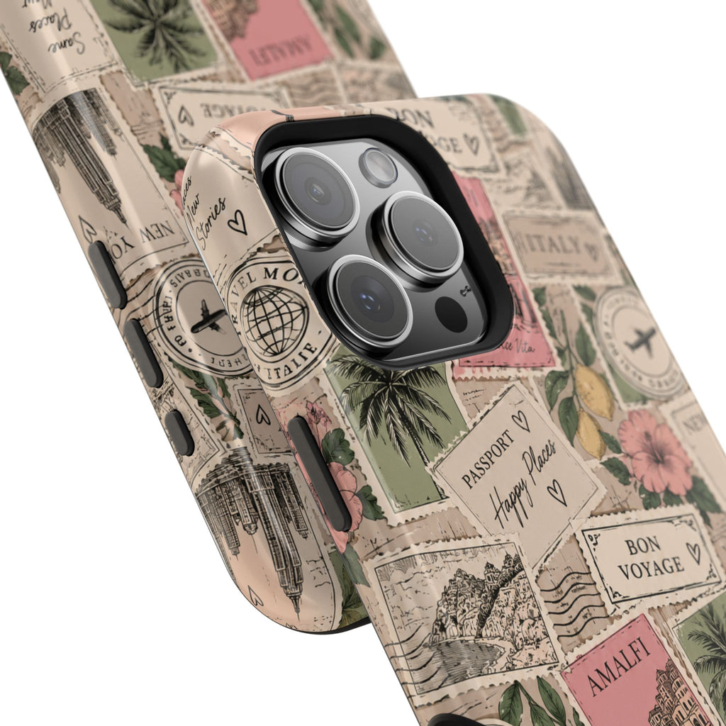 Travel Passport Stamp Magnetic Impact-Resistant Case