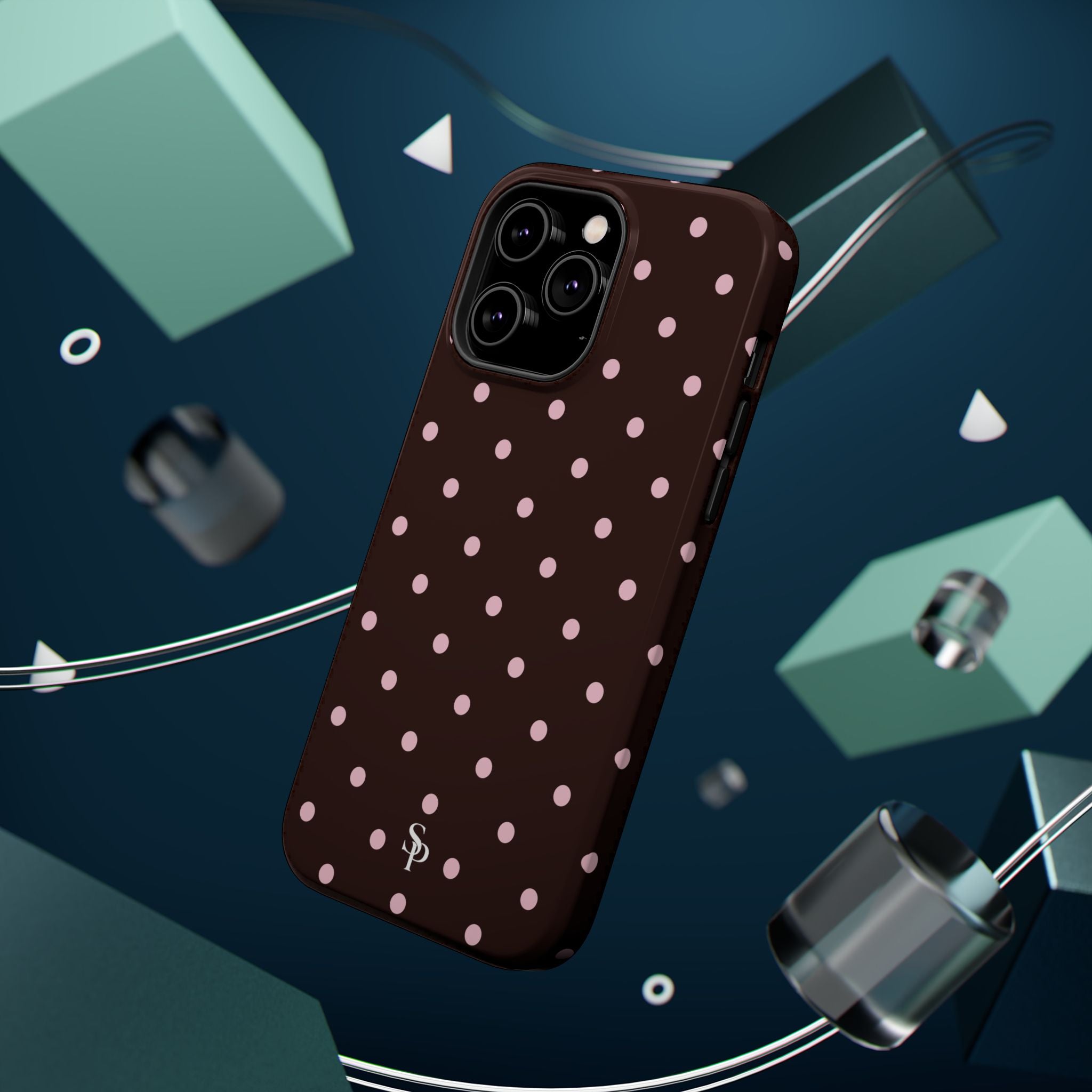 Brown Polka Dot Magnetic Impact-Resistant Phone Case