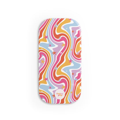 Colorful Swirl Phone Click-On Grip - Trendy Phone Stand Accessory