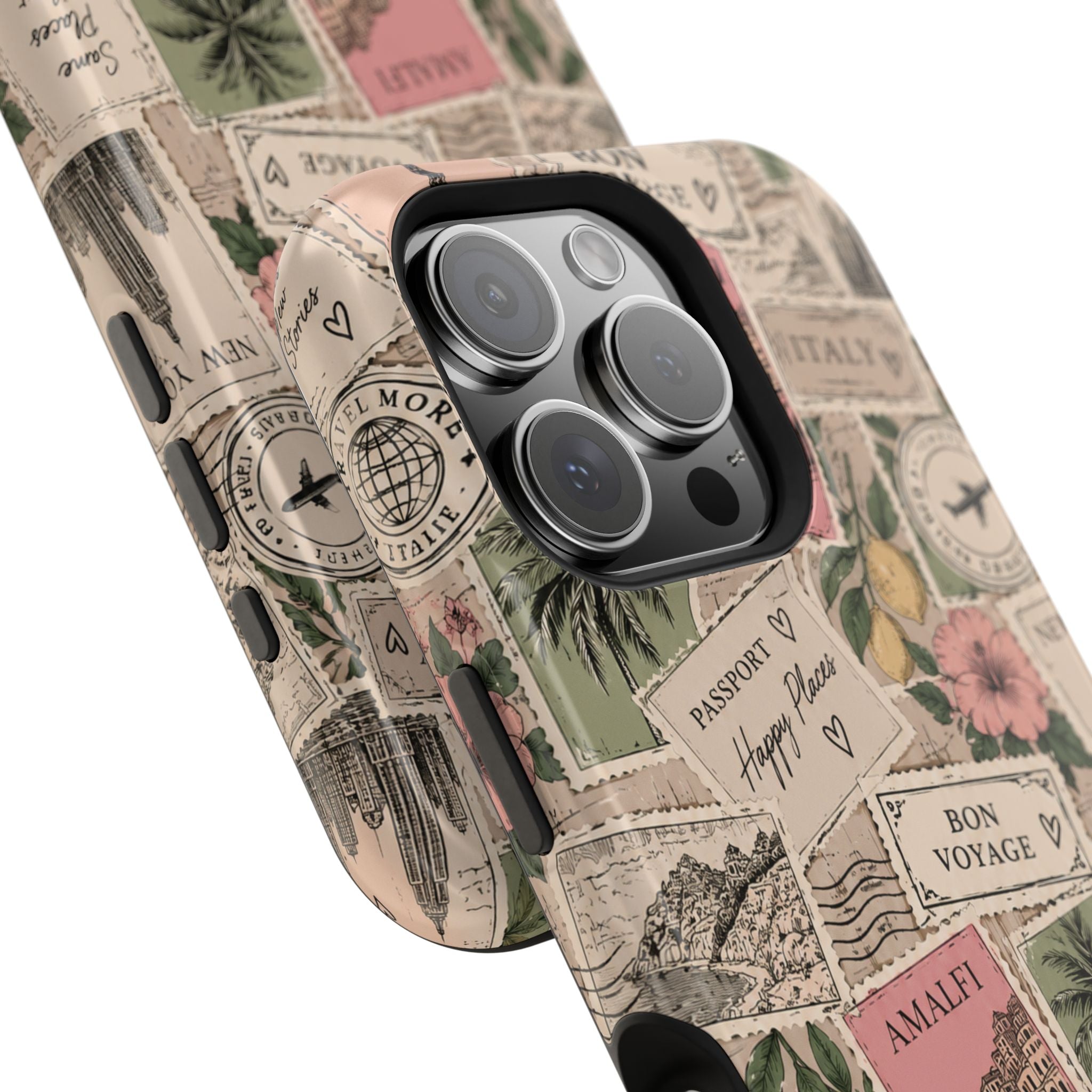 Travel Passport Stamp Magnetic Impact-Resistant Case