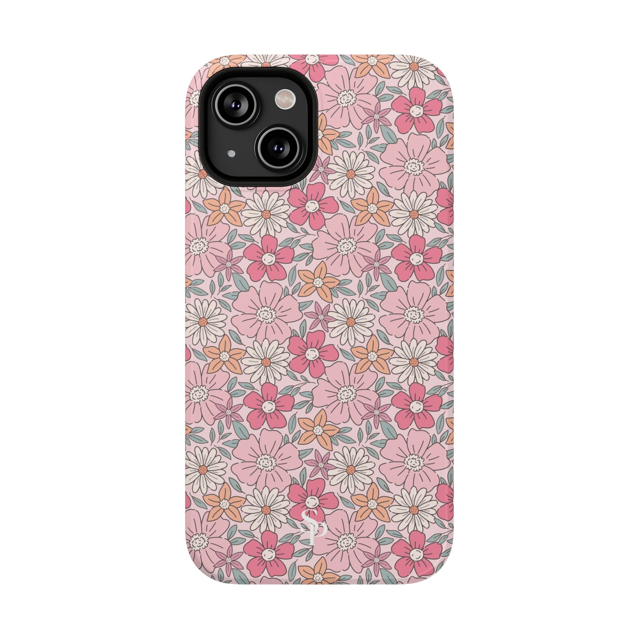 Pink Flowers Impact-Resistant Case