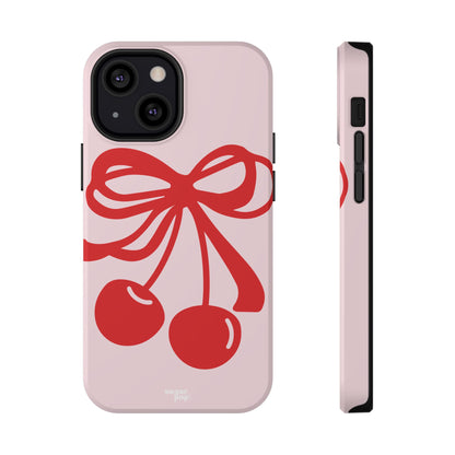 Cherry Bow Impact-Resistant Phone Case