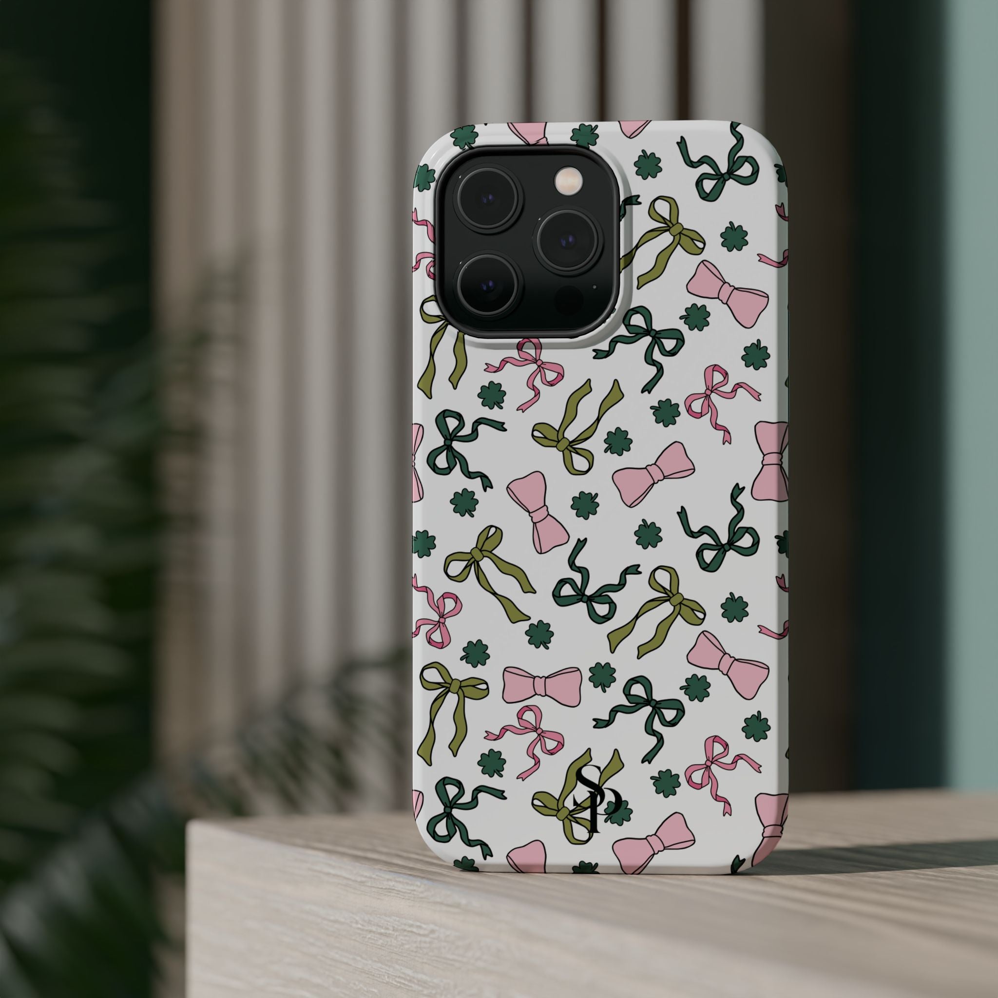 Bows and Shamrocks Magnetic Phone Case