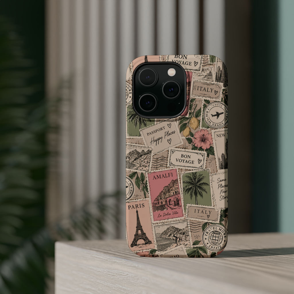 Travel Passport Stamp Magnetic Impact-Resistant Case