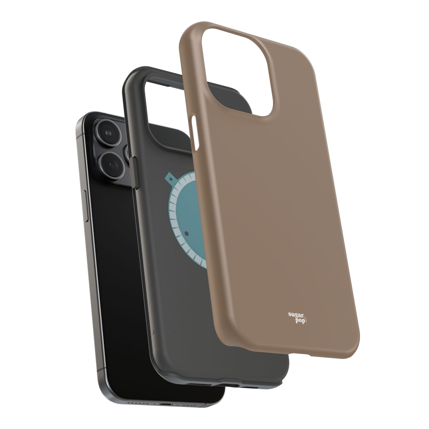 Brown Magnetic Tough Cases for Phones - Secure & Sleek Design