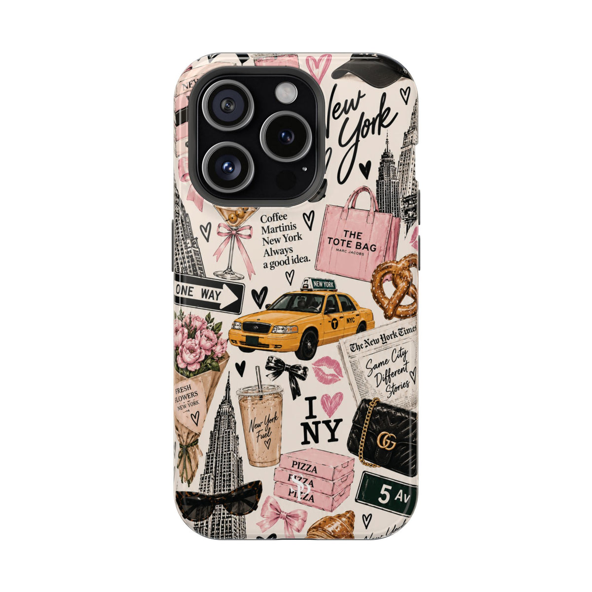 Pink New York Magnetic Phone Case