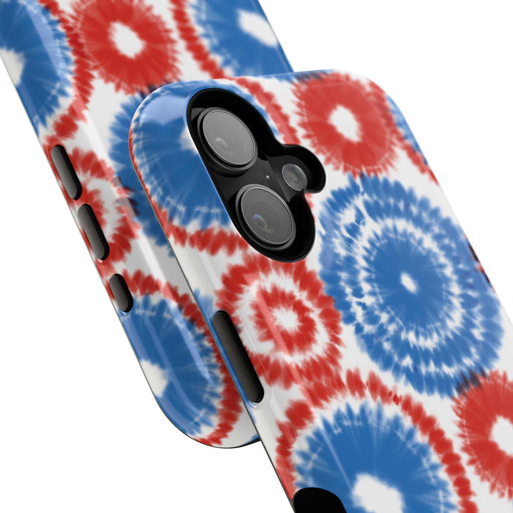 Patriotic Tie Dye Impact Resistant Phone Case