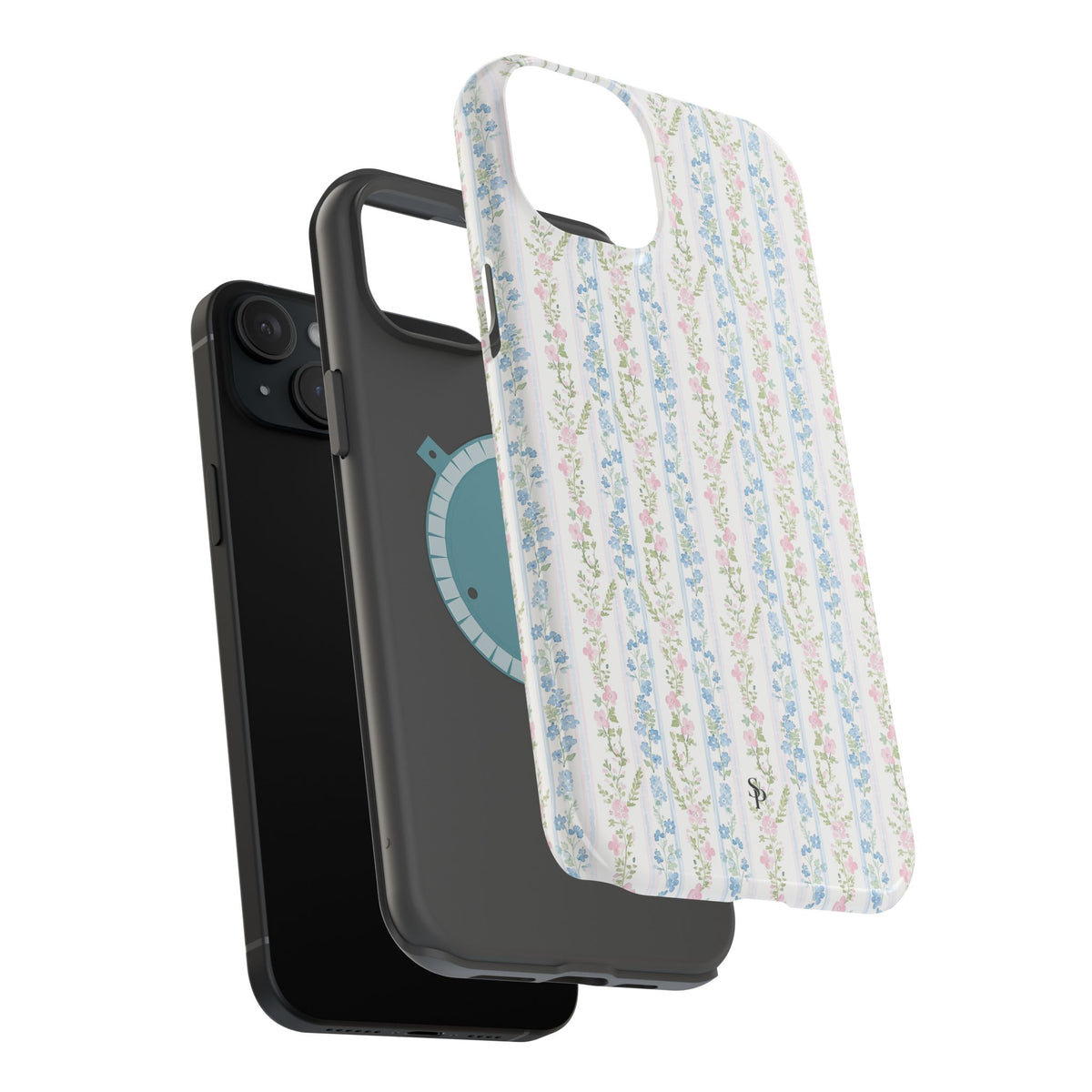 Pastel Floral Pattern Magnetic Tough Case