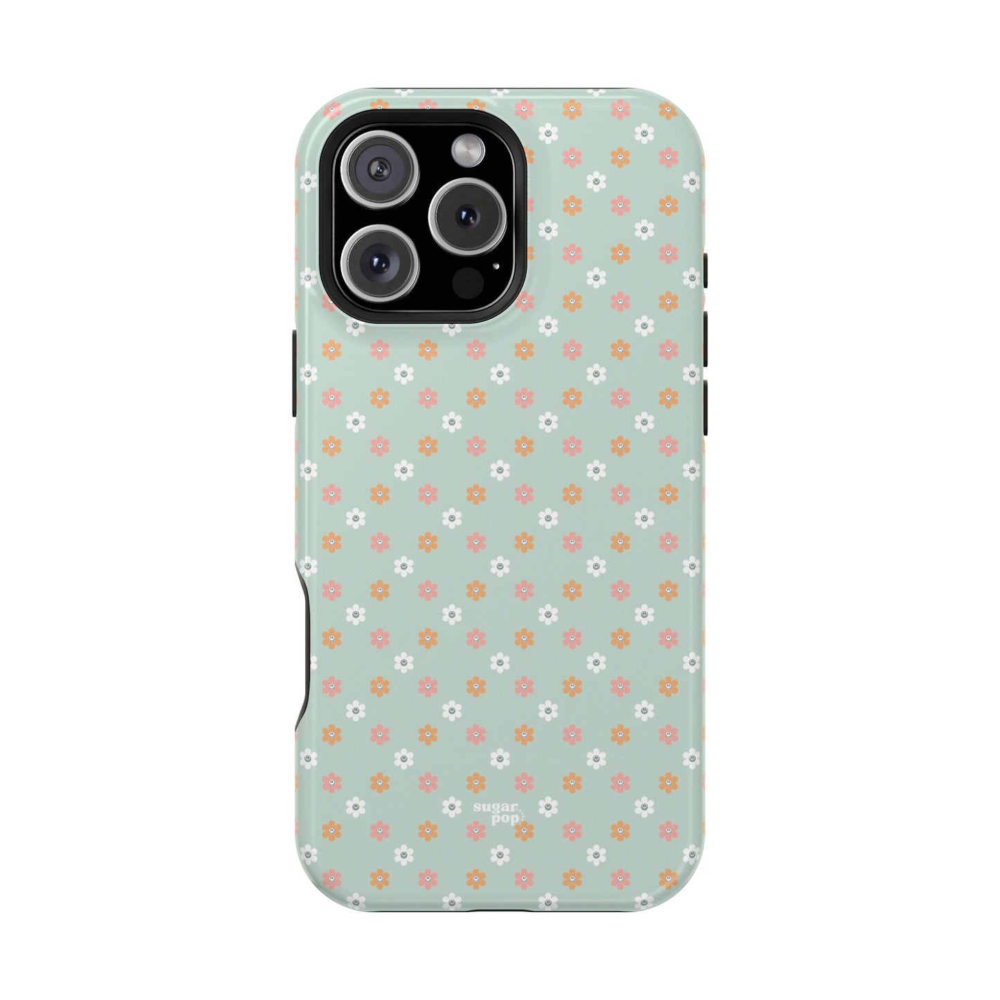 Floral Smiley Magnetic Tough Case