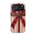 Red Bow Gift Wrap Magnetic Phone Case