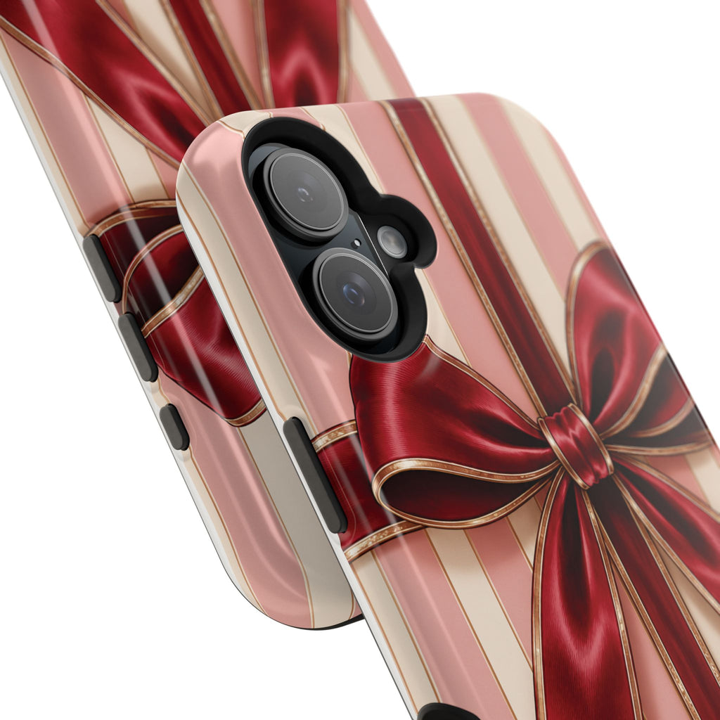 Red Bow Gift Wrap Magnetic Phone Case