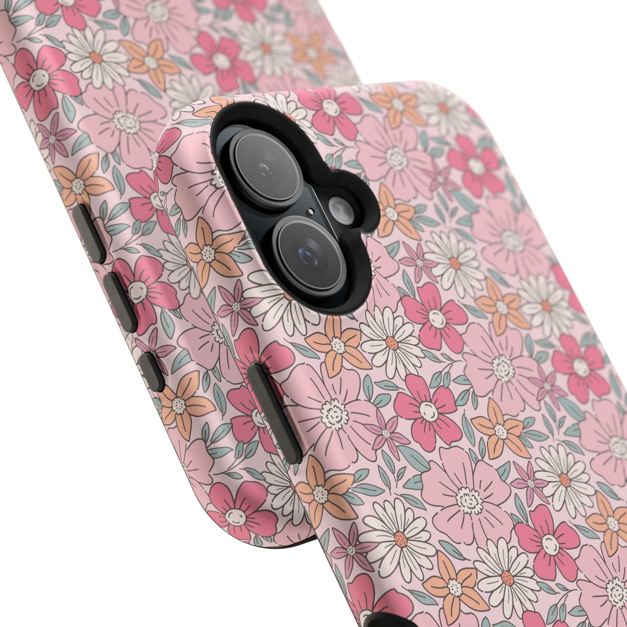 Pink Flowers Impact-Resistant Case