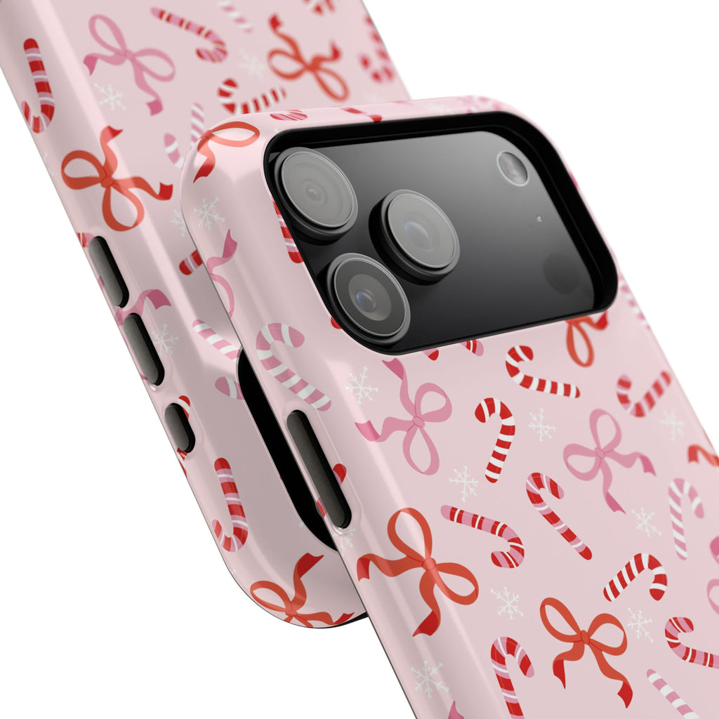 Candy Cane Impact-Resistant Phone Case - Limited Edition