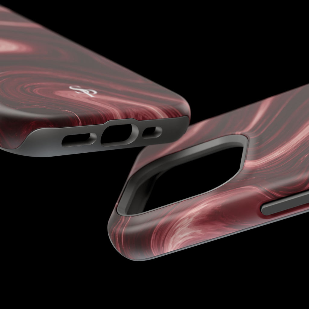 Burgundy Marble Magnetic Phone Case
