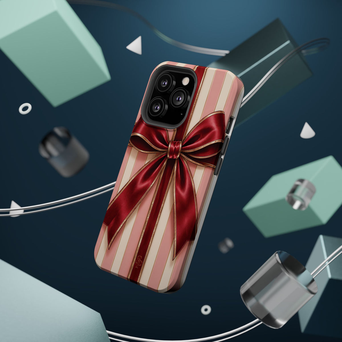 Red Bow Gift Wrap Magnetic Phone Case