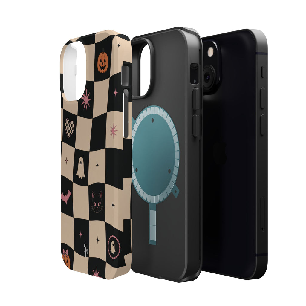 Halloween Checkerboard Magnetic Phone Case