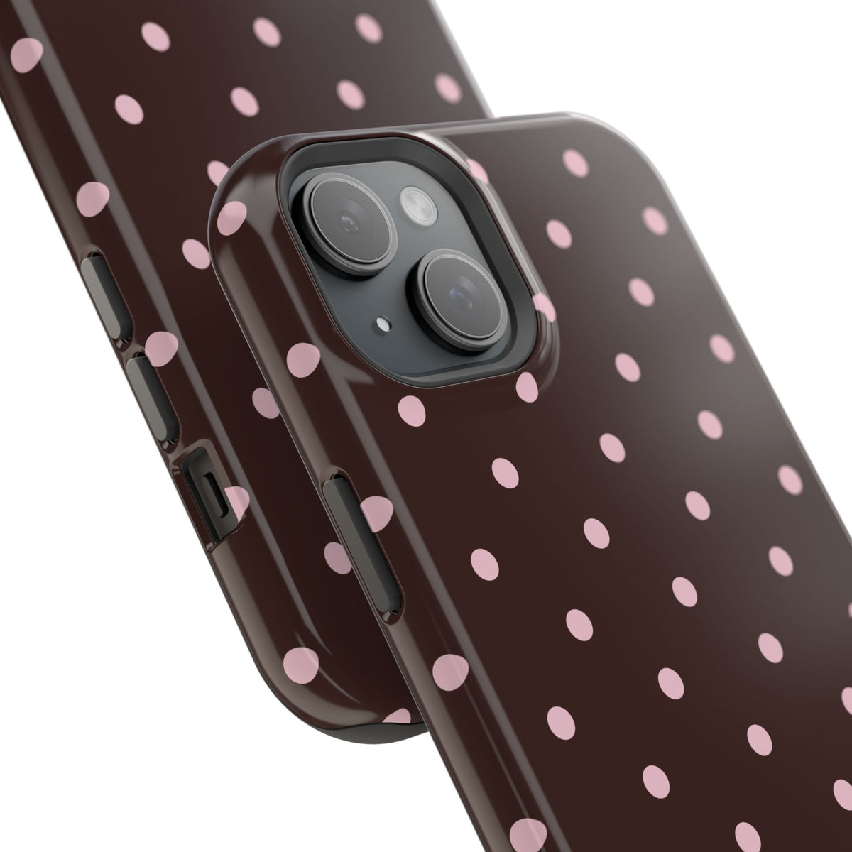 Brown Polka Dot Magnetic Impact-Resistant Phone Case