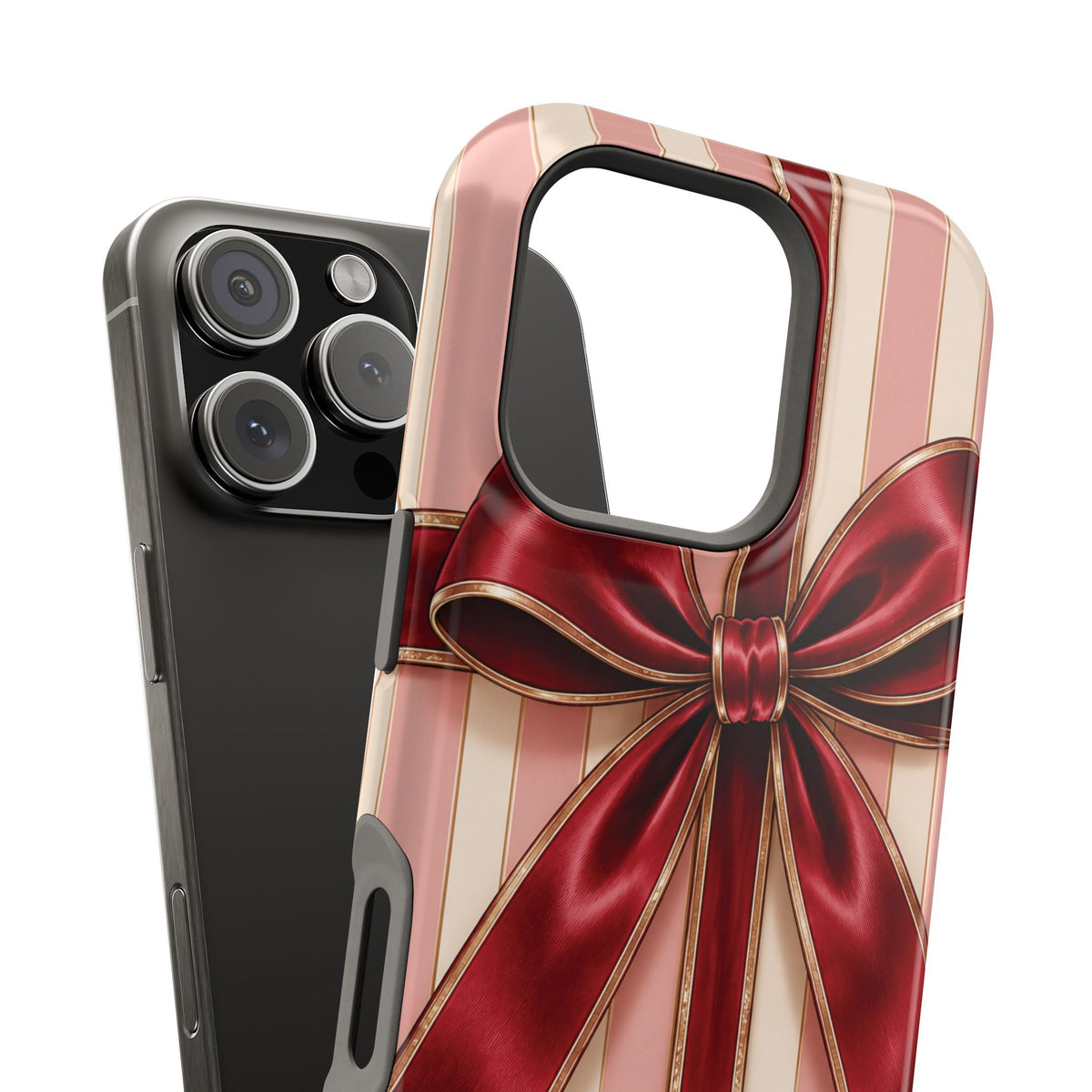 Red Bow Gift Wrap Magnetic Phone Case