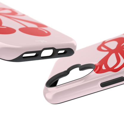 Cherry Bow Impact-Resistant Phone Case