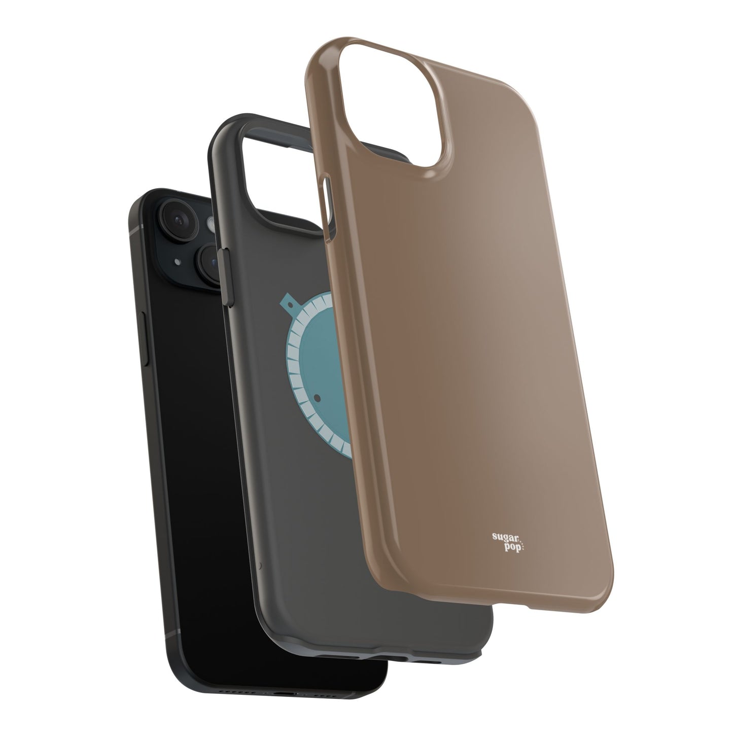 Brown Magnetic Tough Cases for Phones - Secure & Sleek Design