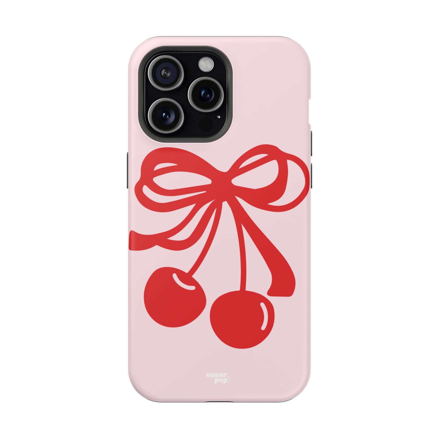 Cherry Bow Impact-Resistant Phone Case