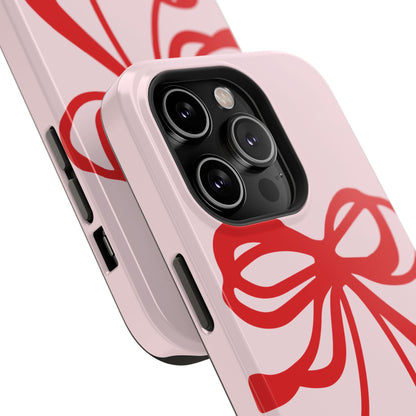 Cherry Bow Impact-Resistant Phone Case