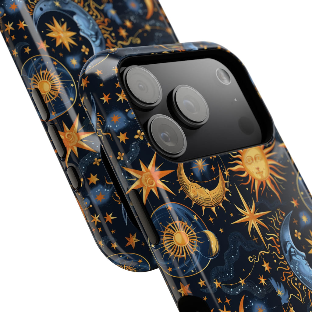 Celestial Sun and Moon Impact-Resistant Phone Case