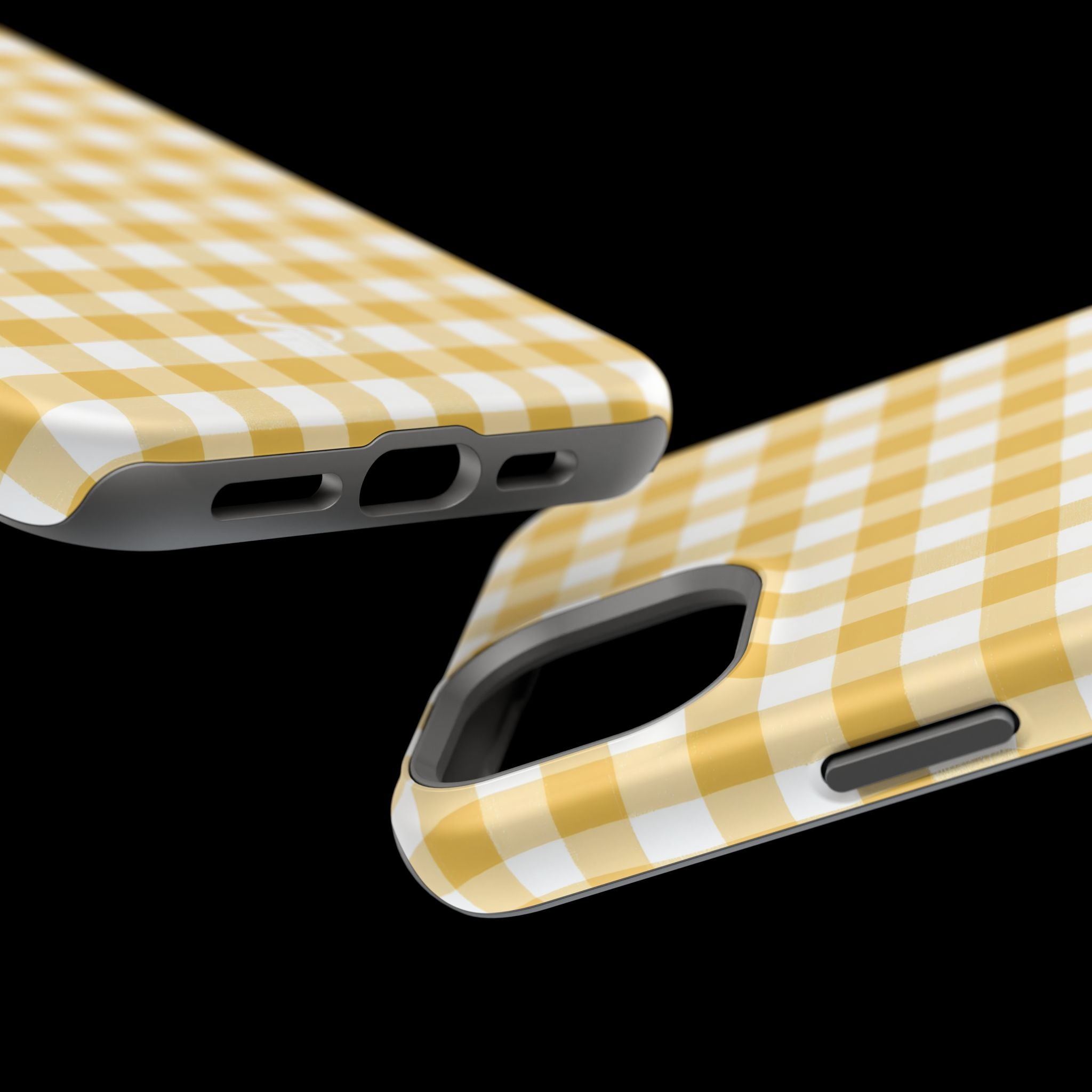 Yellow Gingham Magnetic Impact-Resistant Phone Case