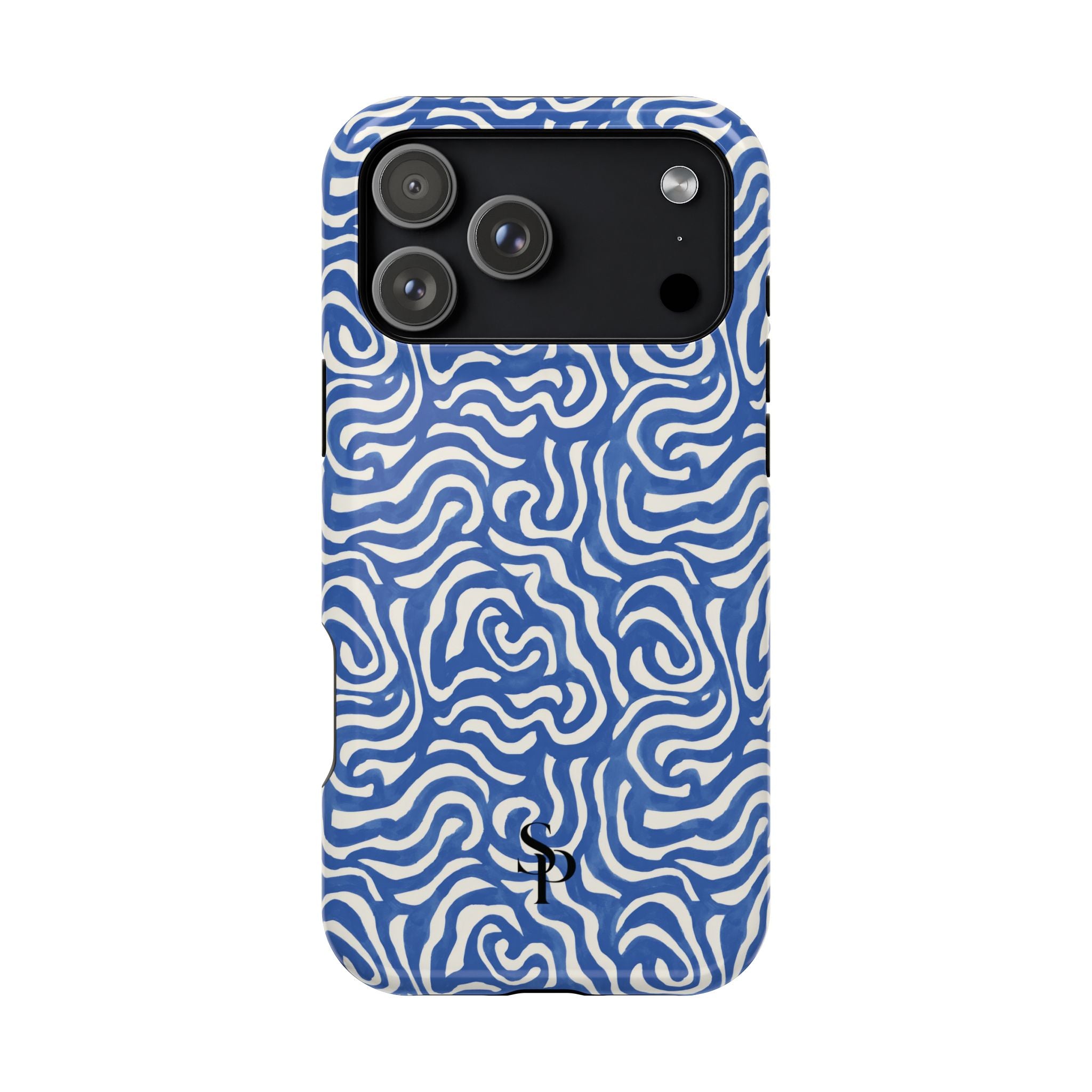 Blue Abstract Swirl Magnetic Impact Phone Case