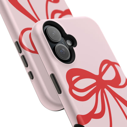 Cherry Bow Impact-Resistant Phone Case