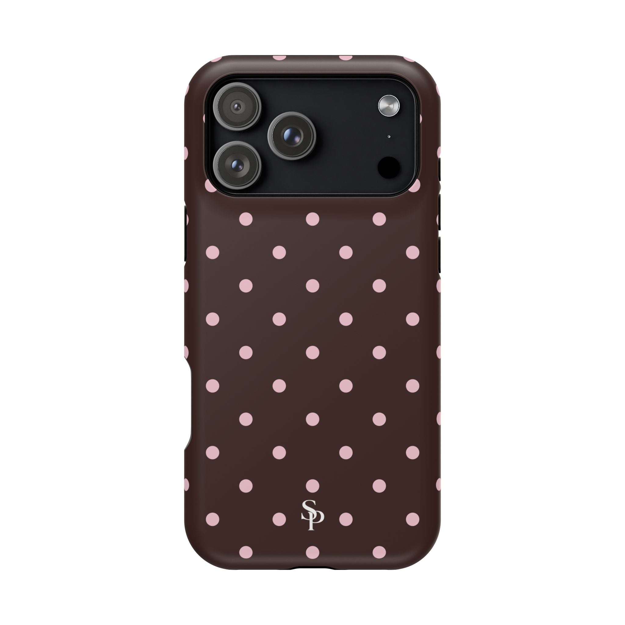 Brown Polka Dot Magnetic Impact-Resistant Phone Case