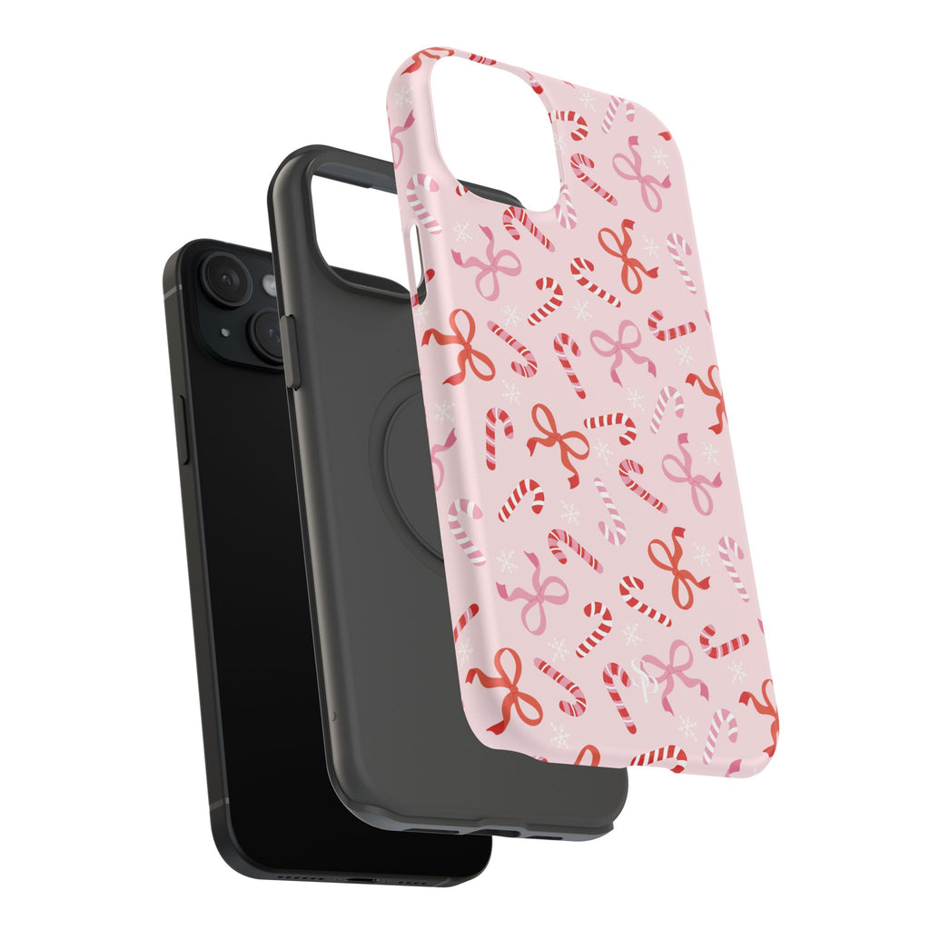 Candy Cane Impact-Resistant Phone Case - Limited Edition