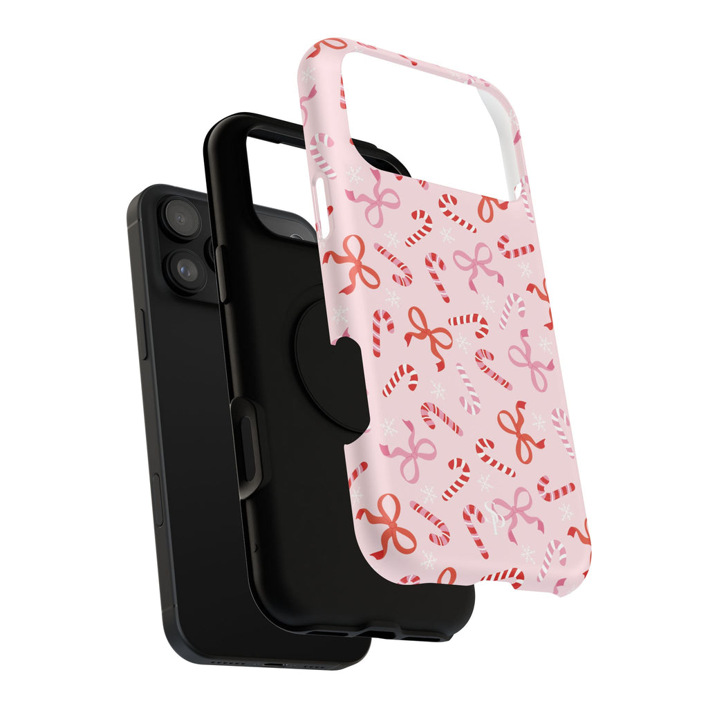 Candy Cane Impact-Resistant Phone Case - Limited Edition