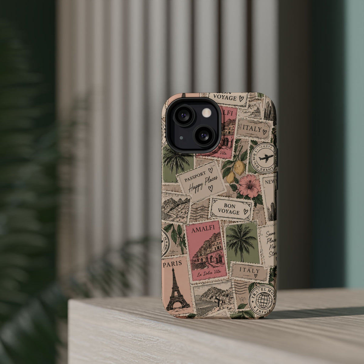 Travel Passport Stamp Magnetic Impact-Resistant Case