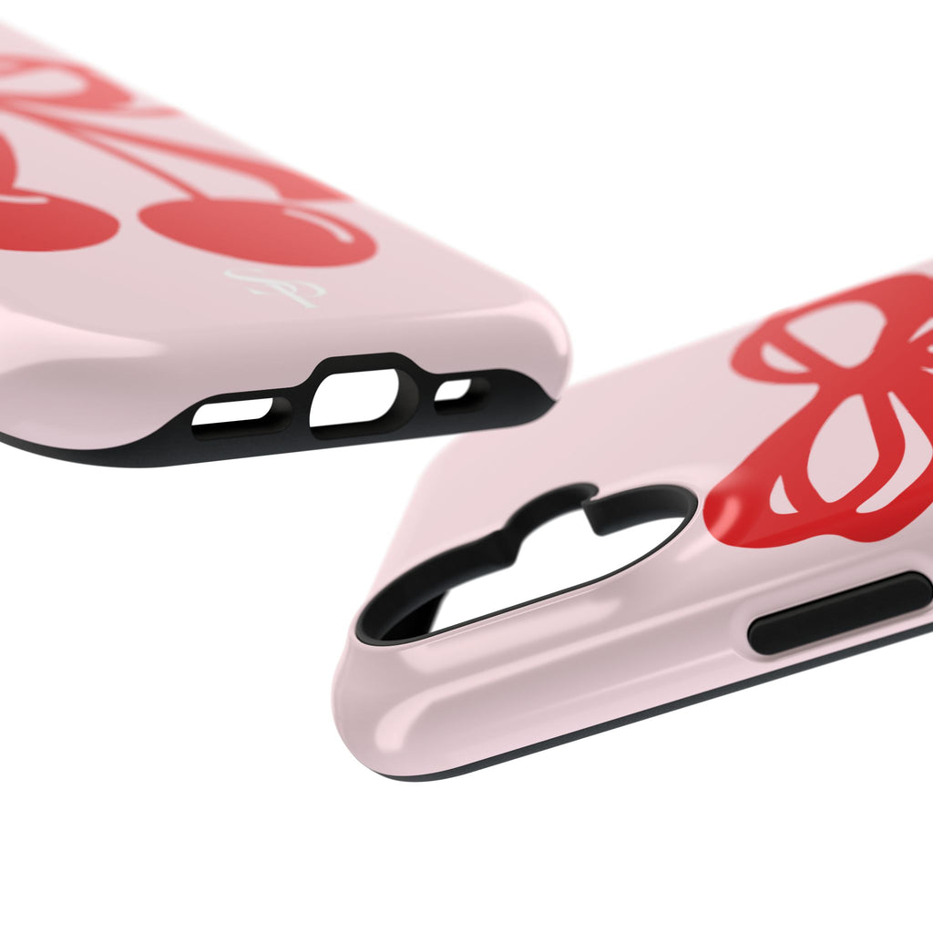 Cherry Bow Impact-Resistant Phone Case