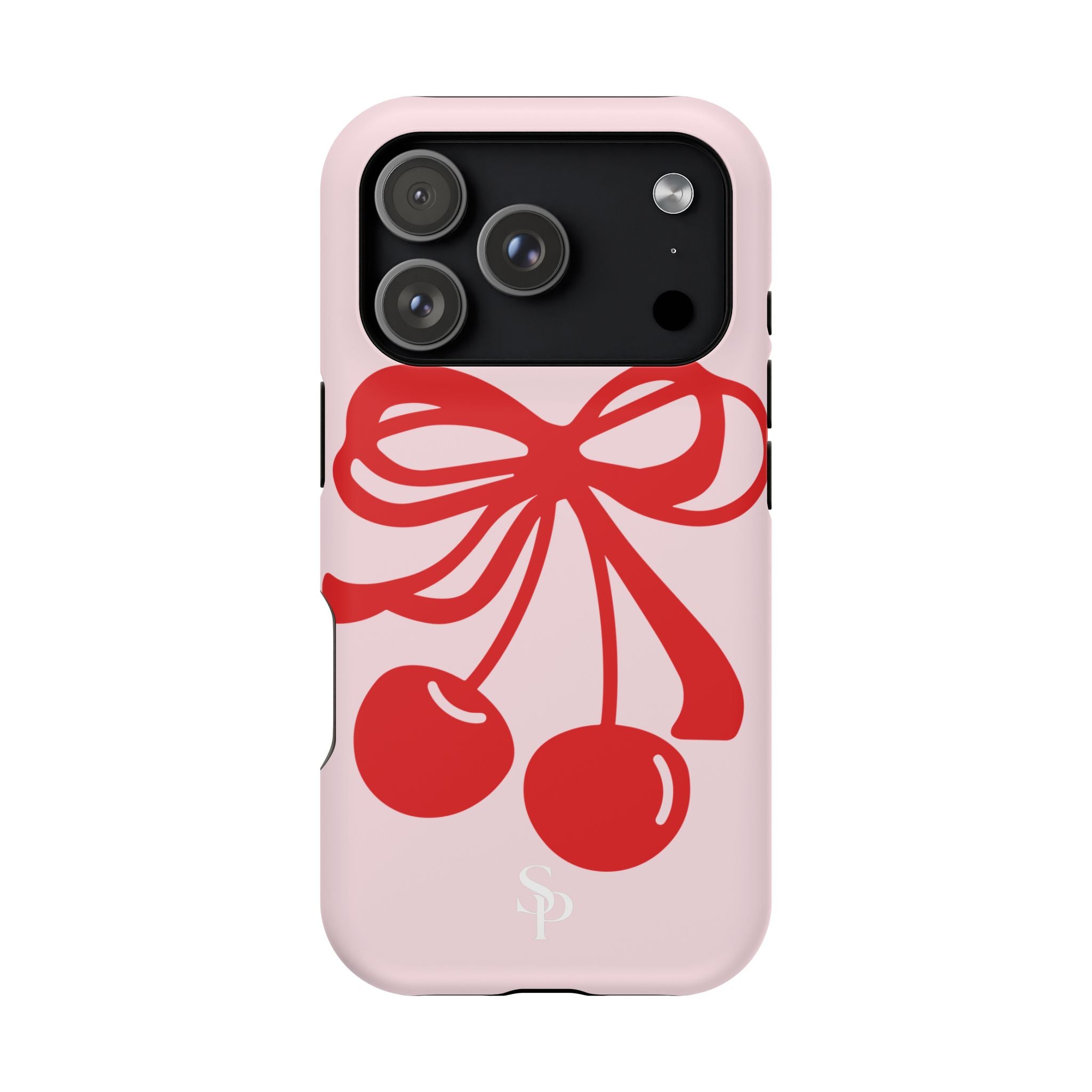 Cherry Bow Impact-Resistant Phone Case