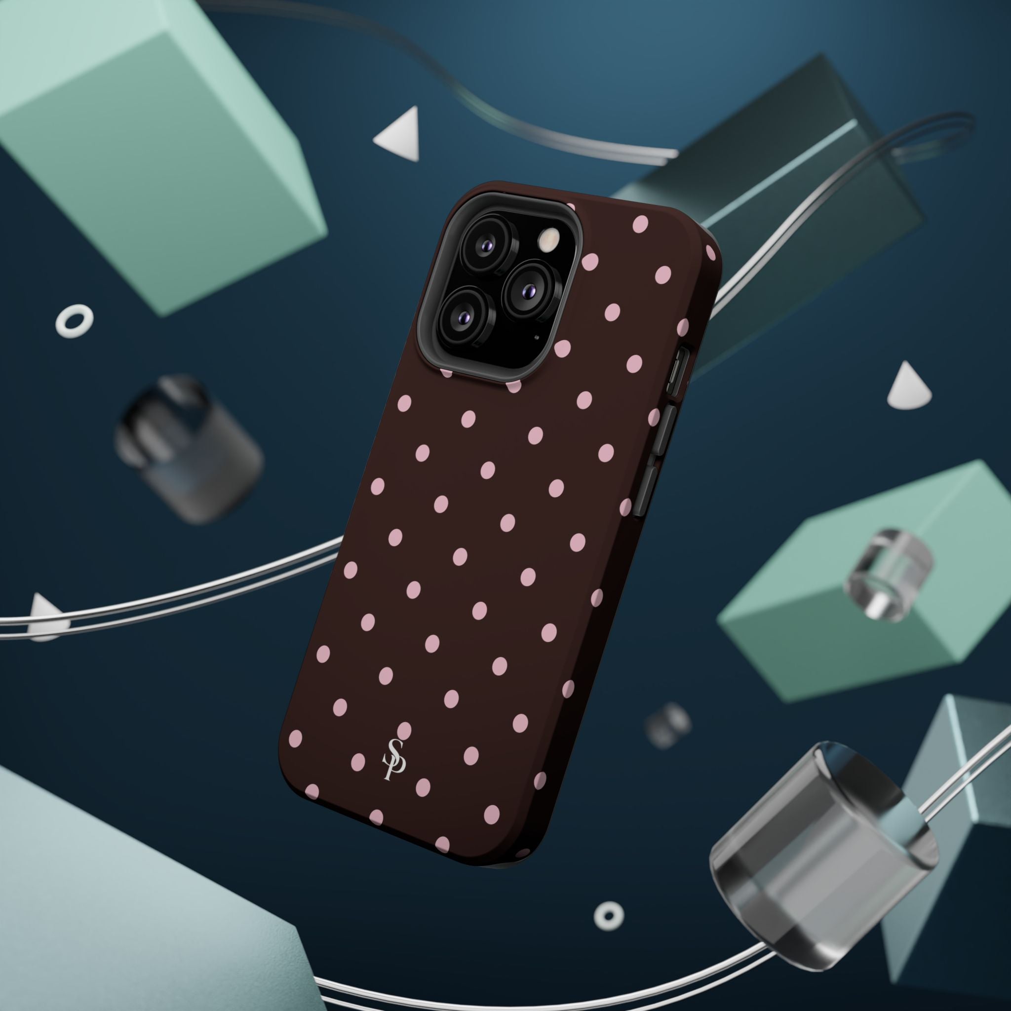 Brown Polka Dot Magnetic Impact-Resistant Phone Case