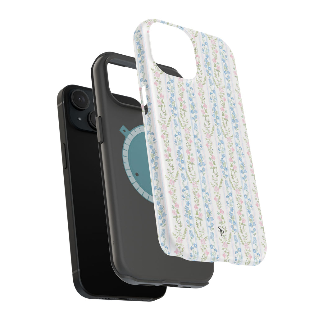 Pastel Floral Pattern Magnetic Tough Case