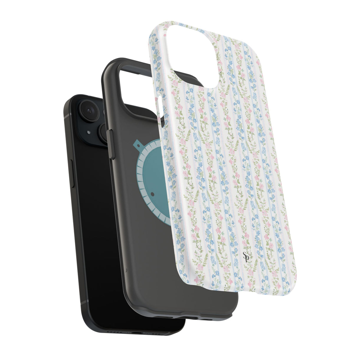 Pastel Floral Pattern Magnetic Tough Case