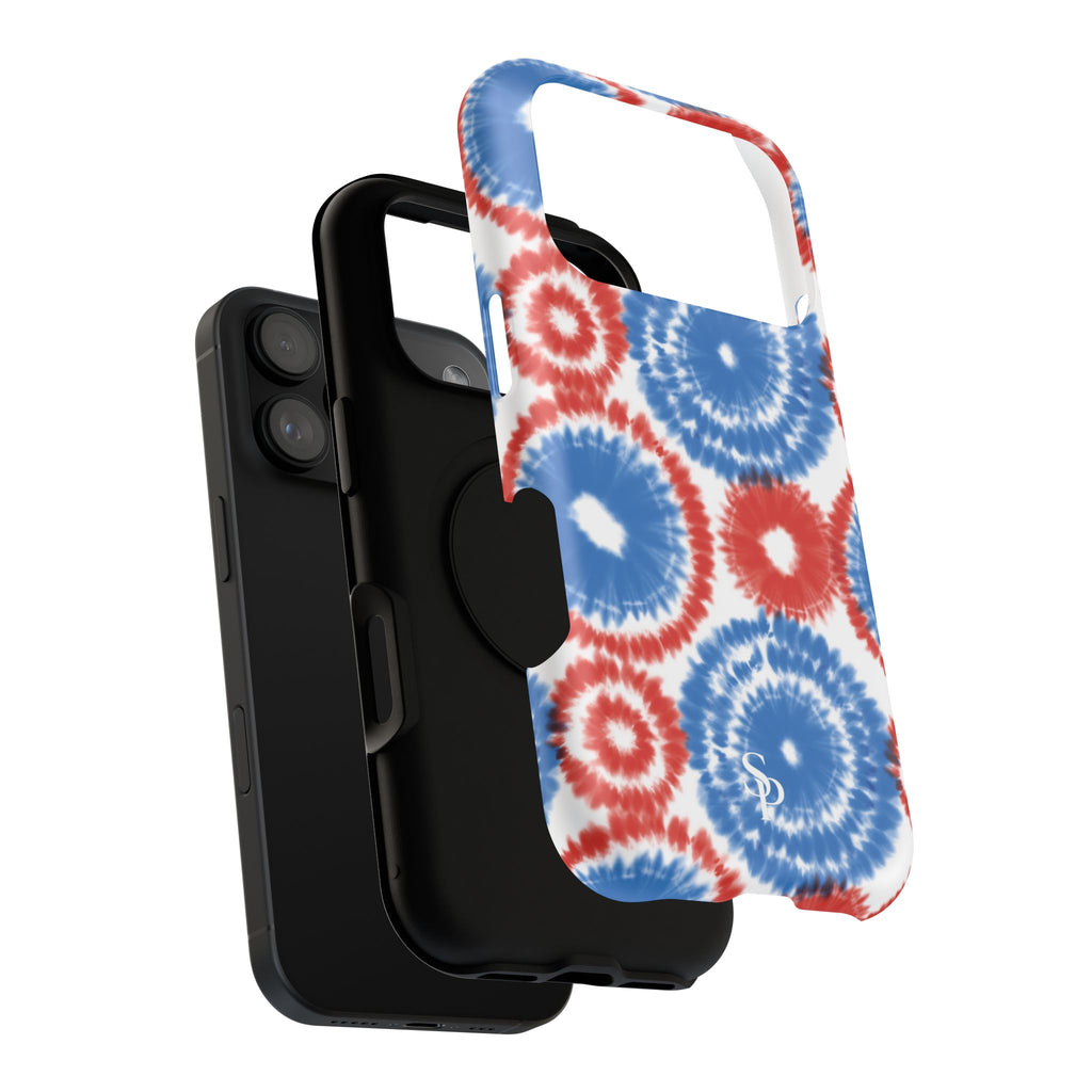 Patriotic Tie Dye Impact Resistant Phone Case