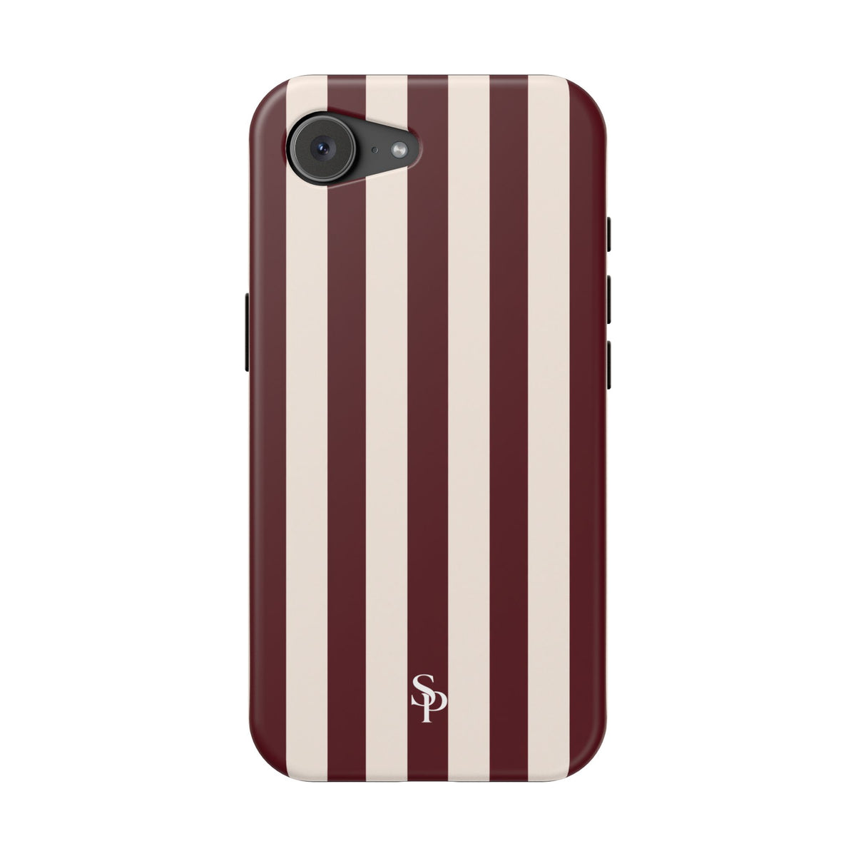 Burgundy Striped Magnetic Phone Case