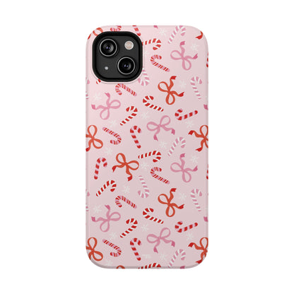 Candy Cane Impact-Resistant Phone Case - Limited Edition