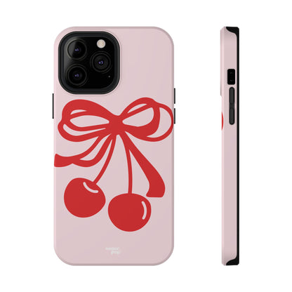 Cherry Bow Impact-Resistant Phone Case