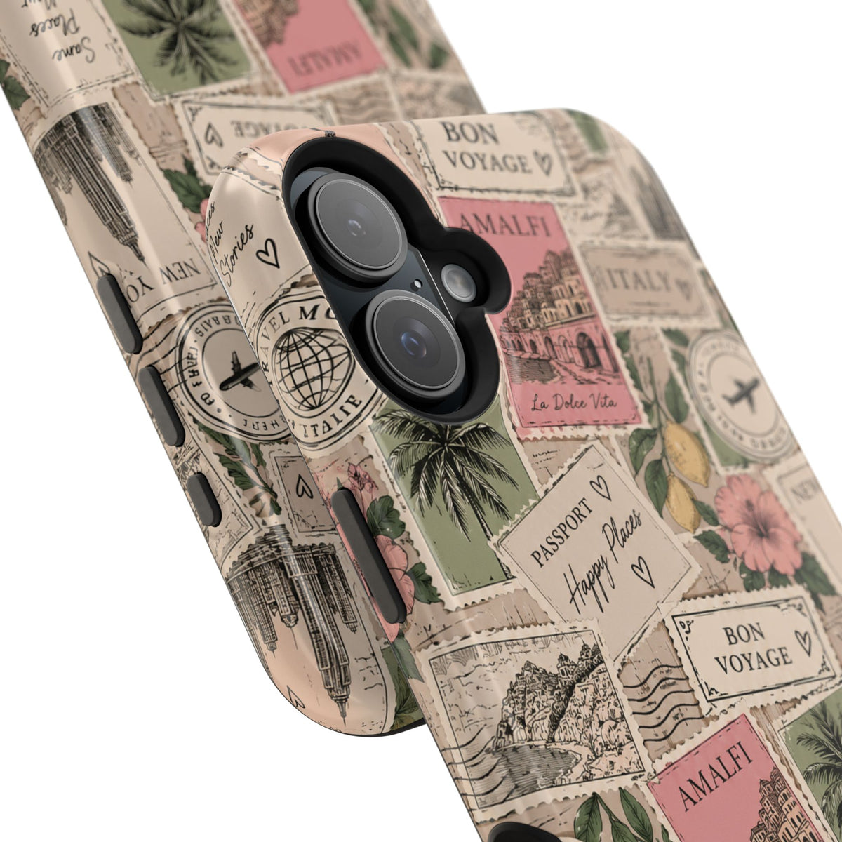 Travel Passport Stamp Magnetic Impact-Resistant Case