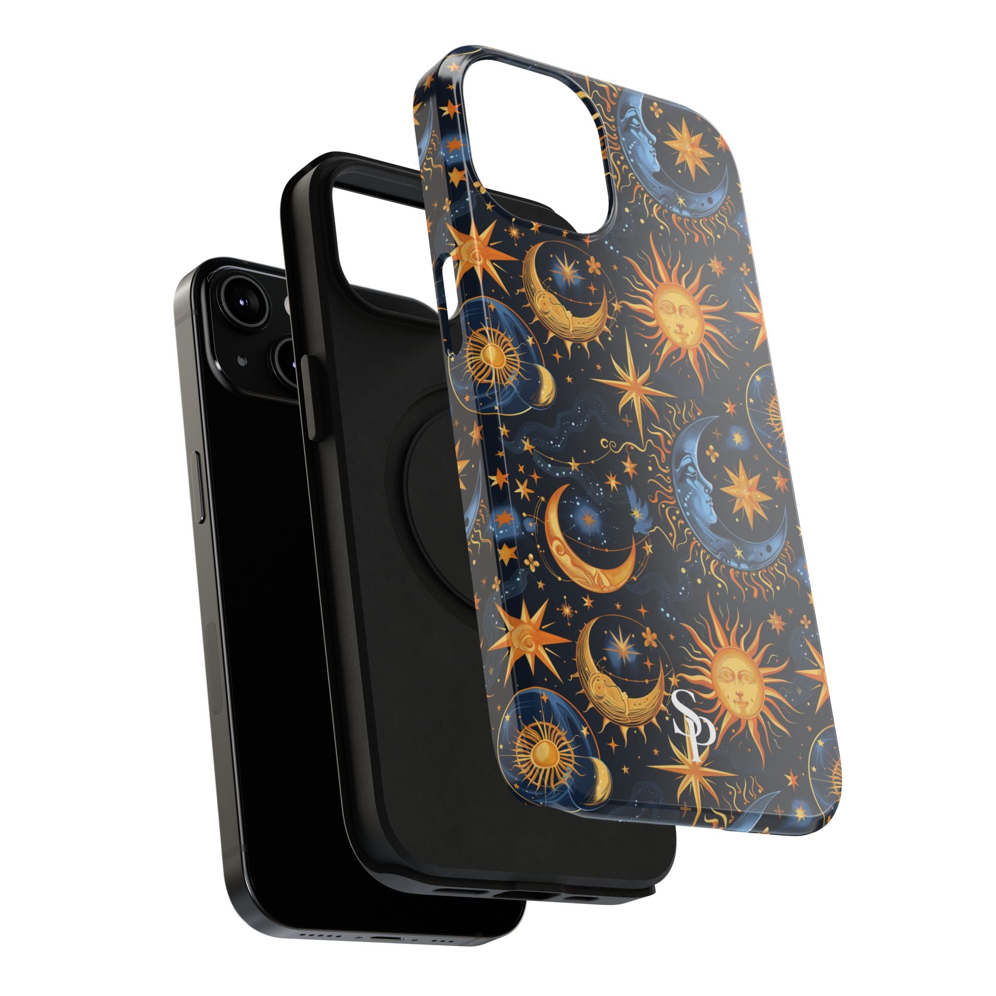 Celestial Sun and Moon Impact-Resistant Phone Case