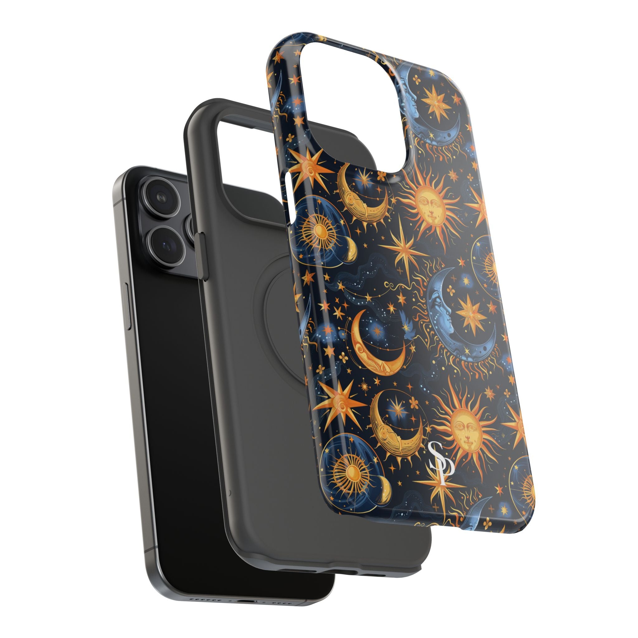 Celestial Sun and Moon Impact-Resistant Phone Case
