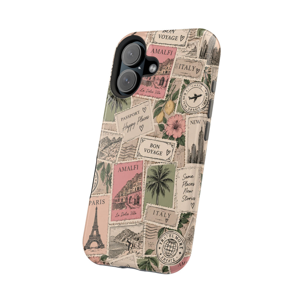 Travel Passport Stamp Magnetic Impact-Resistant Case